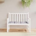 Miniatyrbillede 2 af 8: vidaXL hynde til havebænk 120x50x3 cm oxfordstof ternet grå