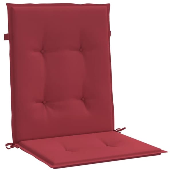 vidaXL Stolsdynor 4 st vinröd 100x50x3 cm oxfordtyg