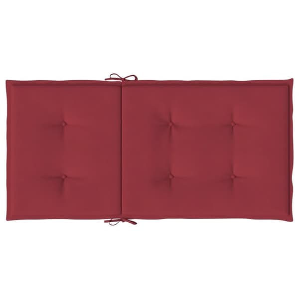 vidaXL Stolsdynor 4 st vinröd 100x50x3 cm oxfordtyg