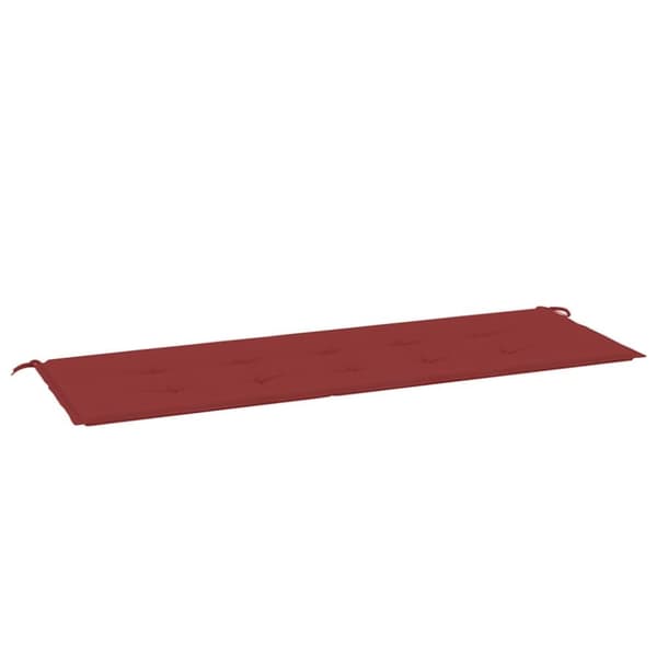 vidaXL hynde til havebænk 150x50x3 cm oxfordstof vinrød