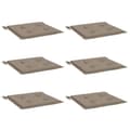 Miniatyrbild 4 av 10: vidaXL Stolsdynor 6 st taupe 40x40x3 cm oxfordtyg
