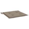 Miniatyrbild 6 av 10: vidaXL Stolsdynor 6 st taupe 40x40x3 cm oxfordtyg