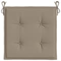Miniatyrbild 7 av 10: vidaXL Stolsdynor 6 st taupe 40x40x3 cm oxfordtyg