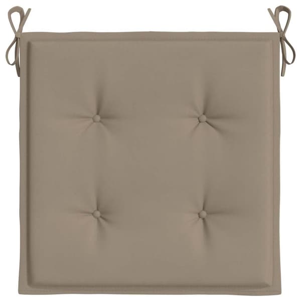 vidaXL Stolsdynor 6 st taupe 40x40x3 cm oxfordtyg