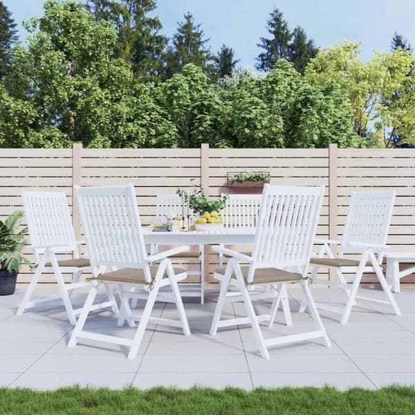 vidaXL Stolsdynor 6 st taupe 40x40x3 cm oxfordtyg