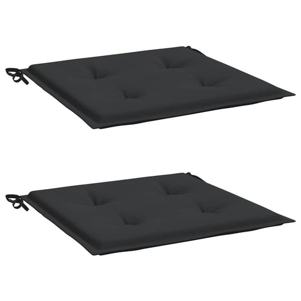 vidaXL Stolsdynor 2 st svart 40x40x3 cm oxfordtyg