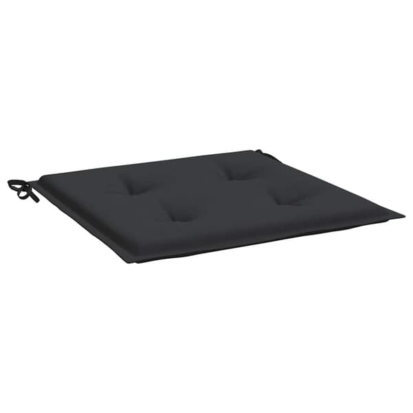 vidaXL Stolsdynor 2 st svart 40x40x3 cm oxfordtyg