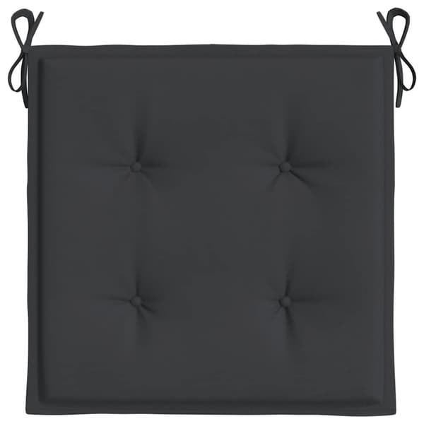 vidaXL Stolsdynor 2 st svart 40x40x3 cm oxfordtyg