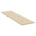 Miniatyrbillede 5 af 10: vidaXL hynde til dækstol (75+105)x50x4 cm beige