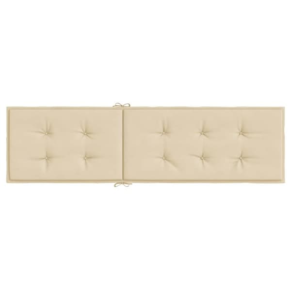 vidaXL hynde til dækstol (75+105)x50x4 cm beige