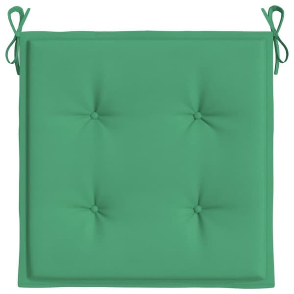 vidaXL Stolsdynor 6 st grön 40x40x3 cm oxfordtyg