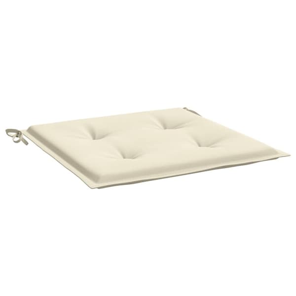 vidaXL Stolsdynor 6 st gräddvit 40x40x3 cm oxfordtyg