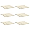 Miniatyrbillede 4 af 10: vidaXL hynder til havestol 6 stk. 40x40x3 cm oxfordstof cremefarvet