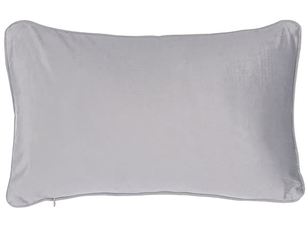 Uppsättning av 2 Prydnadskuddar Grå Rektangulär 30 x 50 cm Traditionell Tillbehör