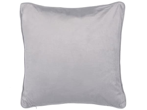 Uppsättning med 2 Prydnadskuddar Grå Rektangulär 45 x 45 cm Traditionell Tillbehör