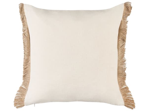 Dekorativ Kudde 2 st Beige Geometriskt Mönster 45 x 45 cm Modern Boho Tillbehör