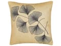 Miniatyrbild 4 av 7: Dekorativ Kudde 2 st Beige Bladmotiv 45 x 45 cm Naturinspirerad Modern Tillbehör