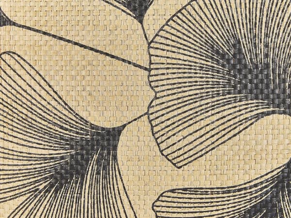 Dekorativ Kudde 2 st Beige Bladmotiv 45 x 45 cm Naturinspirerad Modern Tillbehör