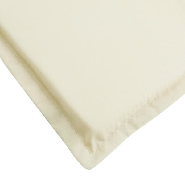 vidaXL hynde til liggestol 200x70x3 cm oxfordstof cremefarvet