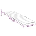 Miniatyrbillede 9 af 9: vidaXL hynde til liggestol 200x70x3 cm oxfordstof cremefarvet