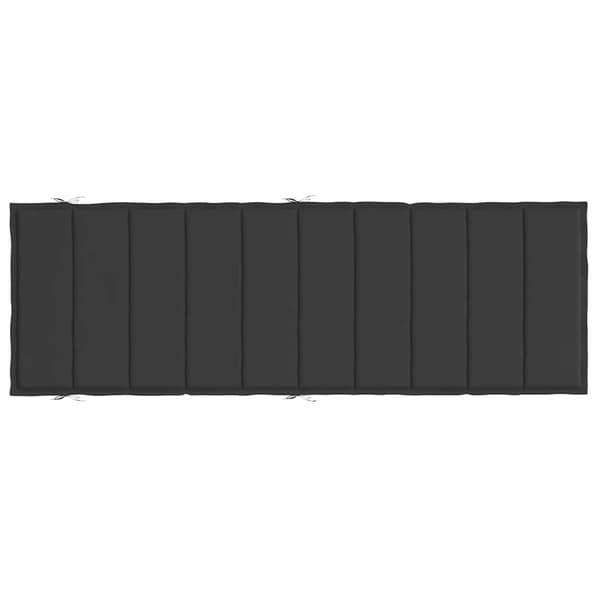 vidaXL hynde til liggestol 186x58x3 cm oxfordstof sort