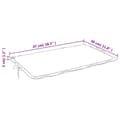 Miniatyrbillede 11 af 11: vidaXL hynde til liggestol 186x58x3 cm oxfordstof sort