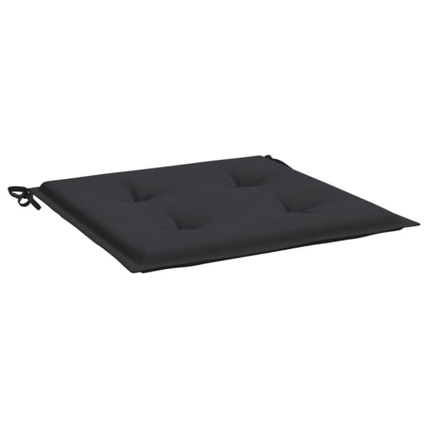 vidaXL hynder til havestol 6 stk. 50x50x3 cm oxfordstof sort