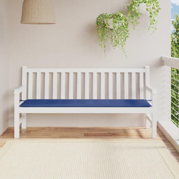 vidaXL hynde til havebænk 180x50x3 cm oxfordstof kongeblå
