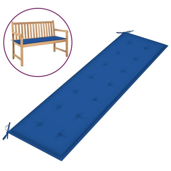 vidaXL hynde til havebænk 180x50x3 cm oxfordstof kongeblå