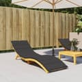 Miniatyrbillede 1 af 9: vidaXL hynde til liggestol 200x50x3 cm oxfordstof sort