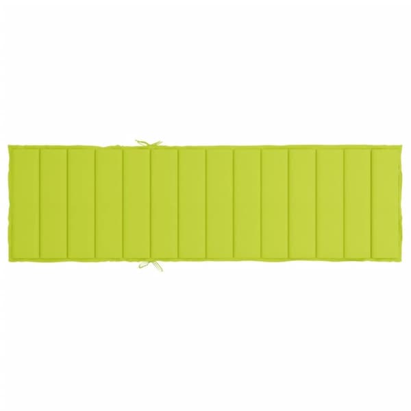 vidaXL hynde til liggestol 200x70x3 cm oxfordstof lysegrøn