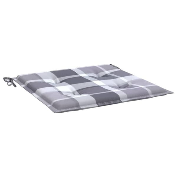 vidaXL hynder til havestol 4 stk. 50x50x3 cm oxfordstof gråternet