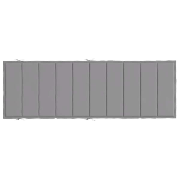 vidaXL hynde til liggestol 186x58x3 cm oxfordstof grå