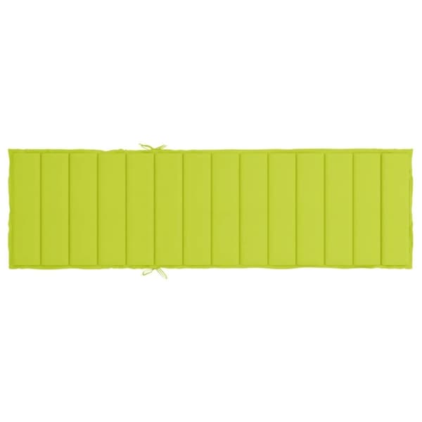 vidaXL hynde til liggestol 200x50x3 cm oxfordstof lysegrøn