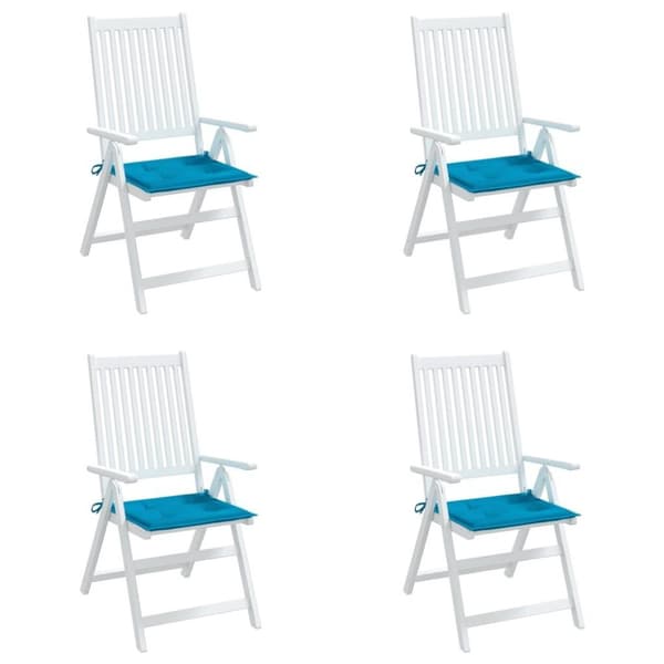 vidaXL hynder til havestol 4 stk. 50x50x3 cm oxfordstof blå