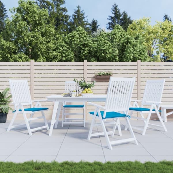 vidaXL hynder til havestol 4 stk. 50x50x3 cm oxfordstof blå