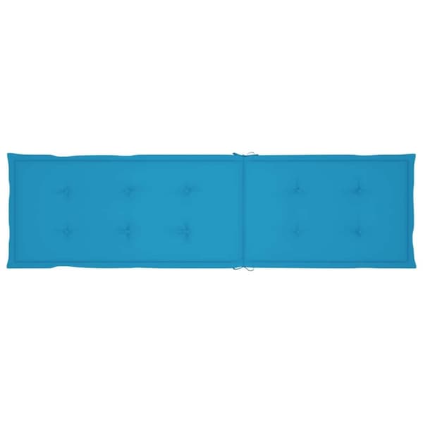 vidaXL hynde til dækstol (75+105)x50x4 cm blå