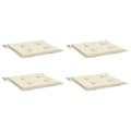 Miniatyrbillede 3 af 8: vidaXL hynder til havestol 4 stk. 50x50x3 cm oxfordstof cremefarvet