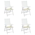 Miniatyrbillede 4 af 8: vidaXL hynder til havestol 4 stk. 50x50x3 cm oxfordstof cremefarvet