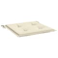 Miniatyrbillede 5 af 8: vidaXL hynder til havestol 4 stk. 50x50x3 cm oxfordstof cremefarvet
