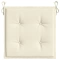 Miniatyrbillede 6 af 8: vidaXL hynder til havestol 4 stk. 50x50x3 cm oxfordstof cremefarvet