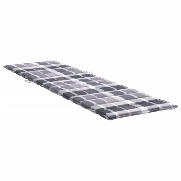 vidaXL hynde til liggestol 200x60x3 cm oxfordstof gråternet