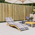 Miniatyrbillede 2 af 9: vidaXL hynde til liggestol 200x60x3 cm oxfordstof gråternet