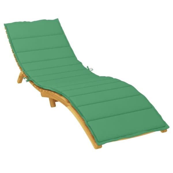 vidaXL hynde til liggestol 200x50x3 cm oxfordstof grøn