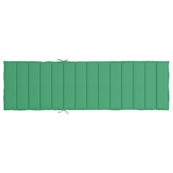 vidaXL hynde til liggestol 200x50x3 cm oxfordstof grøn