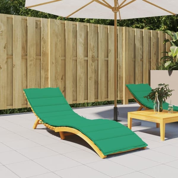 vidaXL hynde til liggestol 200x50x3 cm oxfordstof grøn