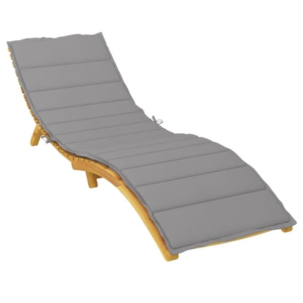 vidaXL hynde til liggestol 200x70x3 cm oxfordstof grå