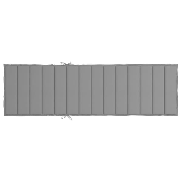 vidaXL hynde til liggestol 200x70x3 cm oxfordstof grå