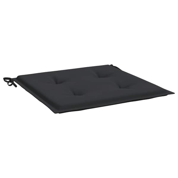 vidaXL Stolsdynor 4 st svart 50x50x3 cm oxfordtyg