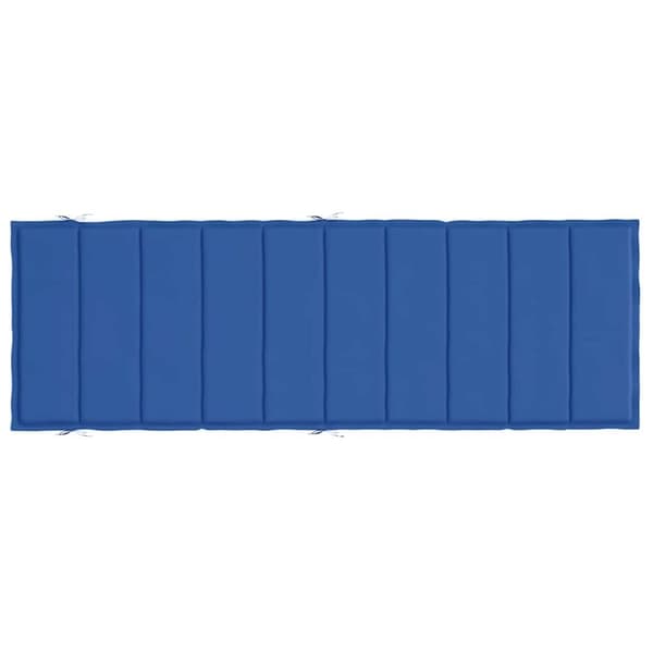 vidaXL Solsängsdyna kungsblå 186x58x3 cm oxfordtyg